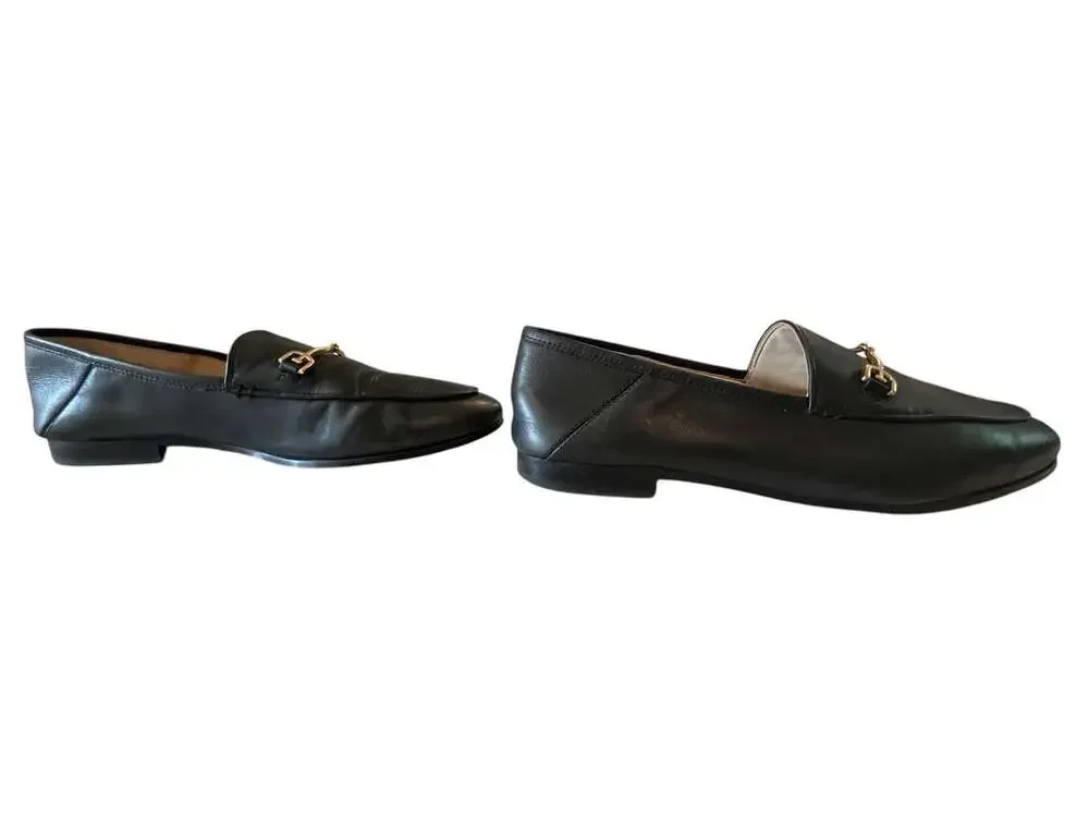 Sam Edelman Black Loraine Horse Bit Preppy Business Office Minimalist Loafers-8 - Picture 6 of 10